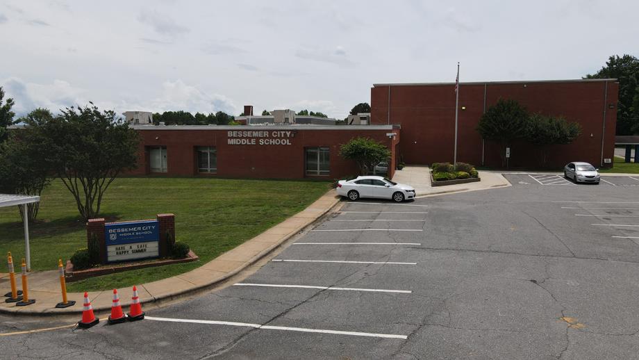 Bessemer City Middle School Parking Lot (Before)